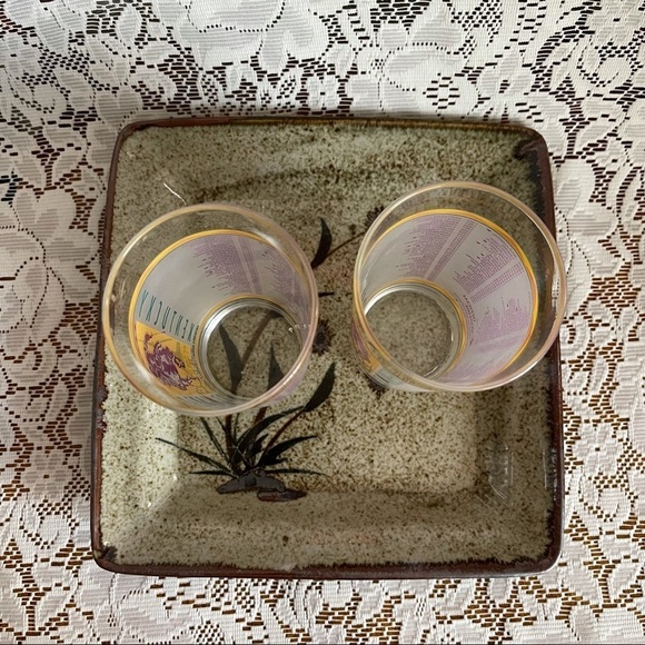 Kentucky Derby 123 Running Mint Julep Collectible Glasses 1997 Set Of 2 Libbey - Picture 6 of 8